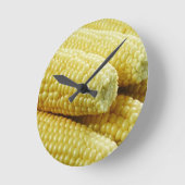 Maiskörner Runde Wanduhr (Winkel)