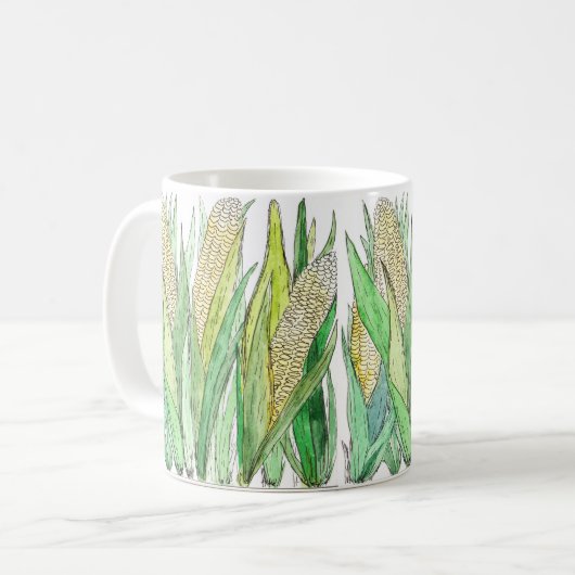 Maiskörner-Tasse Kaffeetasse (Vorderseite Links)