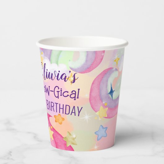 Maiskorngeburtstorte Pappbecher (Rückseite)