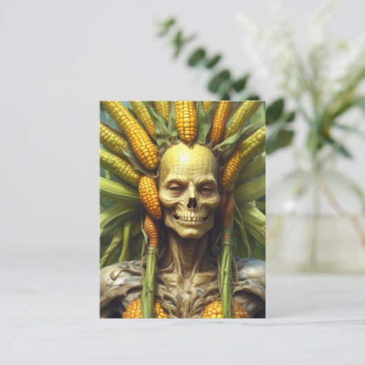 Maiskreatur Postkarte (Stehend Vorderseite)