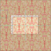 Maiskrustentiere und Kayennnektar Stoff (Kachel)