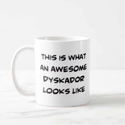 Maislehrer Dyskador, phantastisch Kaffeetasse (Links)