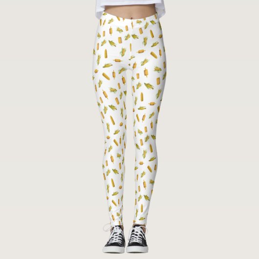 Maismuster Leggings (Vorderseite)