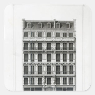 Maison A Loyer, Nr. 3 Rue de la Paix, Paris Quadratischer Aufkleber