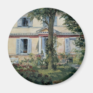 Maison à Rueil von Edouard Manet, Vintage Fine Art Magnet