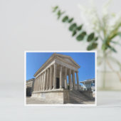 Maison Carrée in Nîmes, Frankreich Postkarte (Stehend Vorderseite)