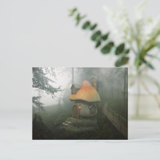 Maison champignon postkarte (Stehend Vorderseite)