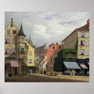 Maison Mathieu, Großartig-Rue, Colmar, 1876 Poster