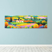 "Maisons Provençales" Grosse Landschaft Provence Leinwanddruck (Insitu (Holzboden))