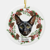 Maisrexkatze Keramik Ornament (Vorne)