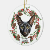 Maisrexkatze Keramik Ornament (Links)