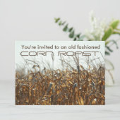 Maisröste, Feld der Getreideherbsteinladung Einladung (Stehend Vorderseite)