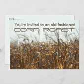 Maisröste, Feld der Getreideherbsteinladung Einladung (Vorne/Hinten)