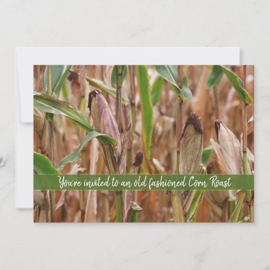 Maisröste, Getreideherbst-Kornfelder Einladung (Vorderseite)