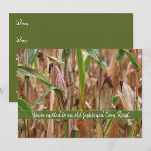 Maisröste, Getreideherbst-Kornfelder Einladung