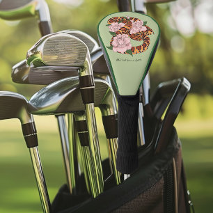 Maisschlange Rosa Blume grün Golf Headcover