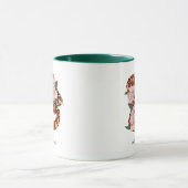 Maisschlange Rosa Blume grün Tasse (Zentrum)