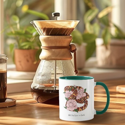 Maisschlange Rosa Blume grün Tasse