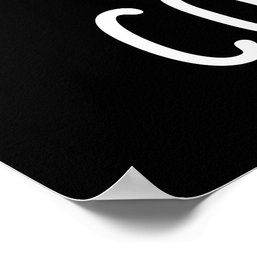 Maissicherung Funny Confused Pun Dark BG Poster (Ecke)