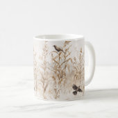 Maisstängel Vögel Herbst  Kaffeetasse (VorderseiteRechts)