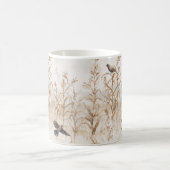 Maisstängel Vögel Herbst  Kaffeetasse (Mittel)