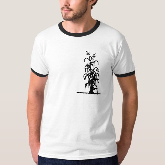 Maisstiel-Silhouette T-Shirt (Vorderseite)