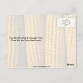 Maisstruktur Postkarte (Rückseite)