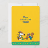 Maisy am Strand Geburtstag Einladung (Rückseite)