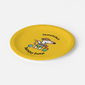 Maisy am Strand-Geburtstag Pappteller (Schrägansicht)