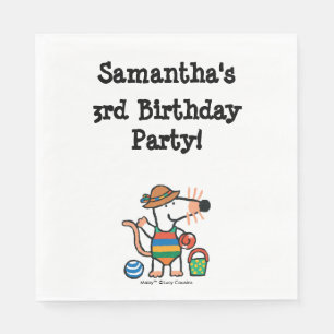 Maisy am Strand-Geburtstag Serviette