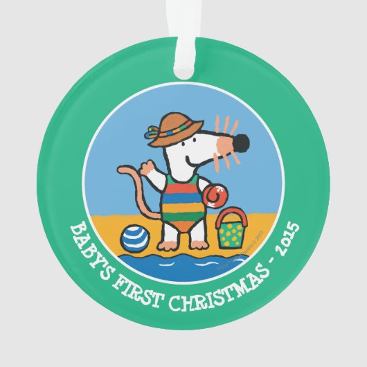 Maisy am Strand Ornament (Rückseite)