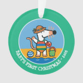 Maisy am Strand Ornament (Vorderseite)