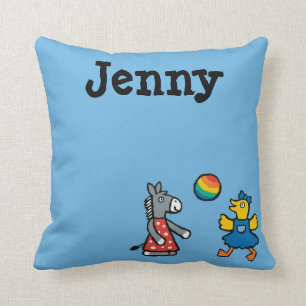 Maisy an der Vorschule mit Freunden auf dem Kissen