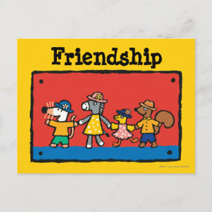 Maisy and Best Friends Hold Hands Postkarte