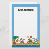Maisy and Friends am Strand Briefpapier (Vorne/Hinten)