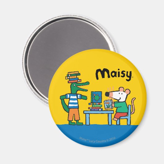 Maisy and Friends Enjoy the Library Magnet (Vorderseite/Rückseite)