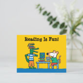 Maisy and Friends Enjoy the Library Postkarte (Stehend Vorderseite)