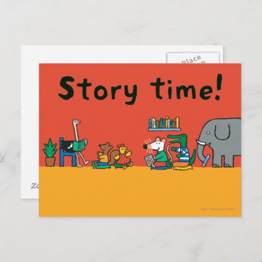 Maisy and Friends Read Together Postkarte (Vorne/Hinten)