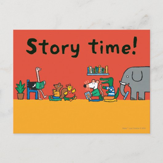 Maisy and Friends Read Together Postkarte (Vorderseite)