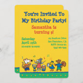 Maisy and Friends spielen in der Band Einladung (Vorne/Hinten)