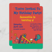 Maisy auf dem Spielplatz mit Freunden Einladung (Vorne/Hinten)