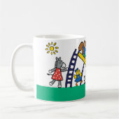 Maisy auf dem Spielplatz mit Freunden Kaffeetasse (Links)