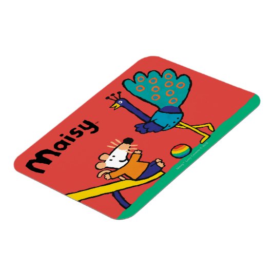 Maisy auf dem Spielplatz mit Freunden Magnet (Linke Seite)