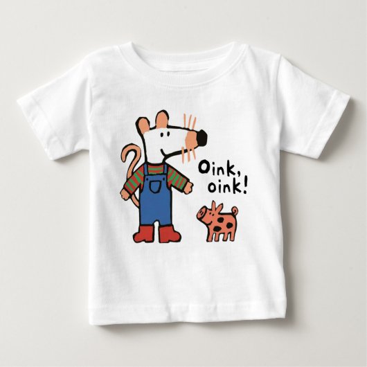 Maisy besucht die Schweinefarm Baby T-shirt (Vorderseite)