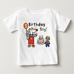 Maisy Birthday Boy, 3 Jahre alt Baby T-shirt