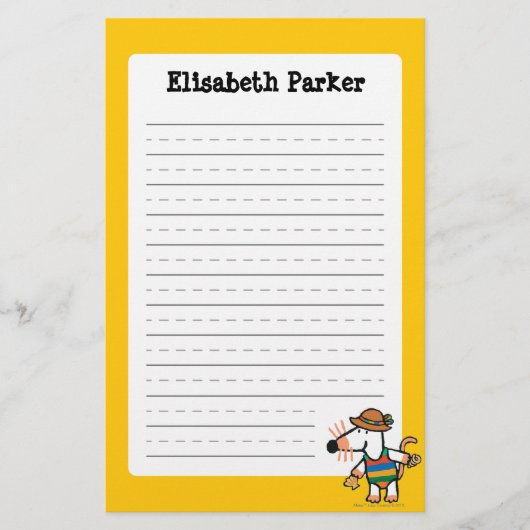 Maisy, die Muscheln am Strand sammelt Briefpapier (Vorderseite)