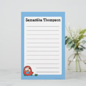 Maisy fährt ein niedliches rotes Auto Briefpapier (Stehend Vorderseite)