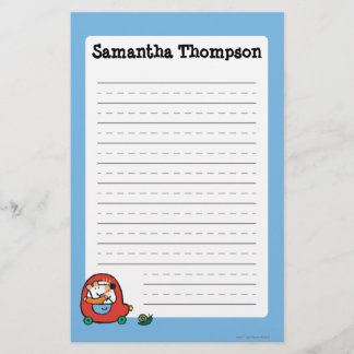 Maisy fährt ein niedliches rotes Auto Briefpapier