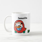 Maisy fährt ein niedliches rotes Auto Kaffeetasse (Links)