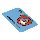 Maisy fährt ein Niedliches rotes Auto Magnet (Rechte Seite)